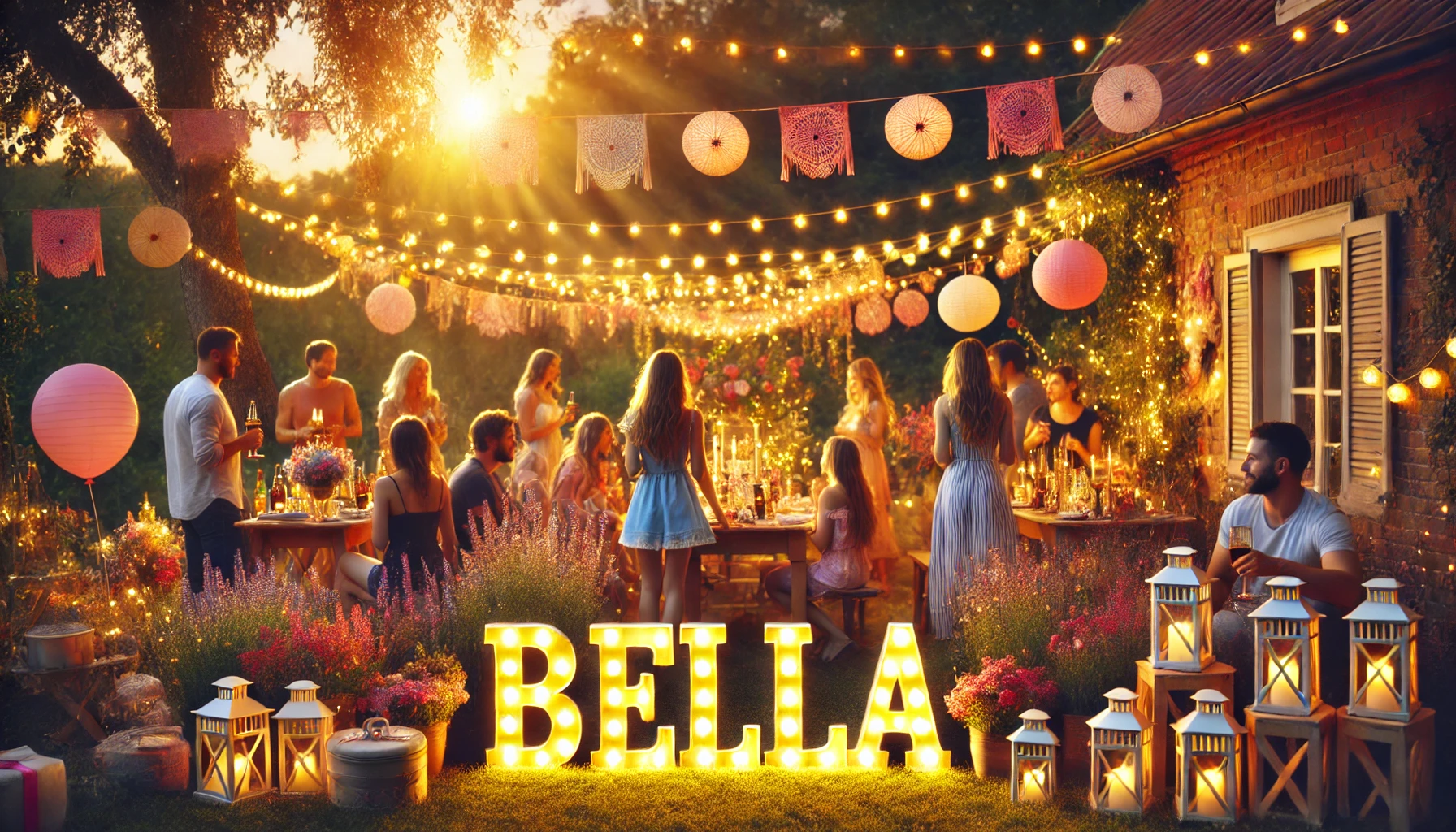 Celebración del onomástico y del nombre - Bella