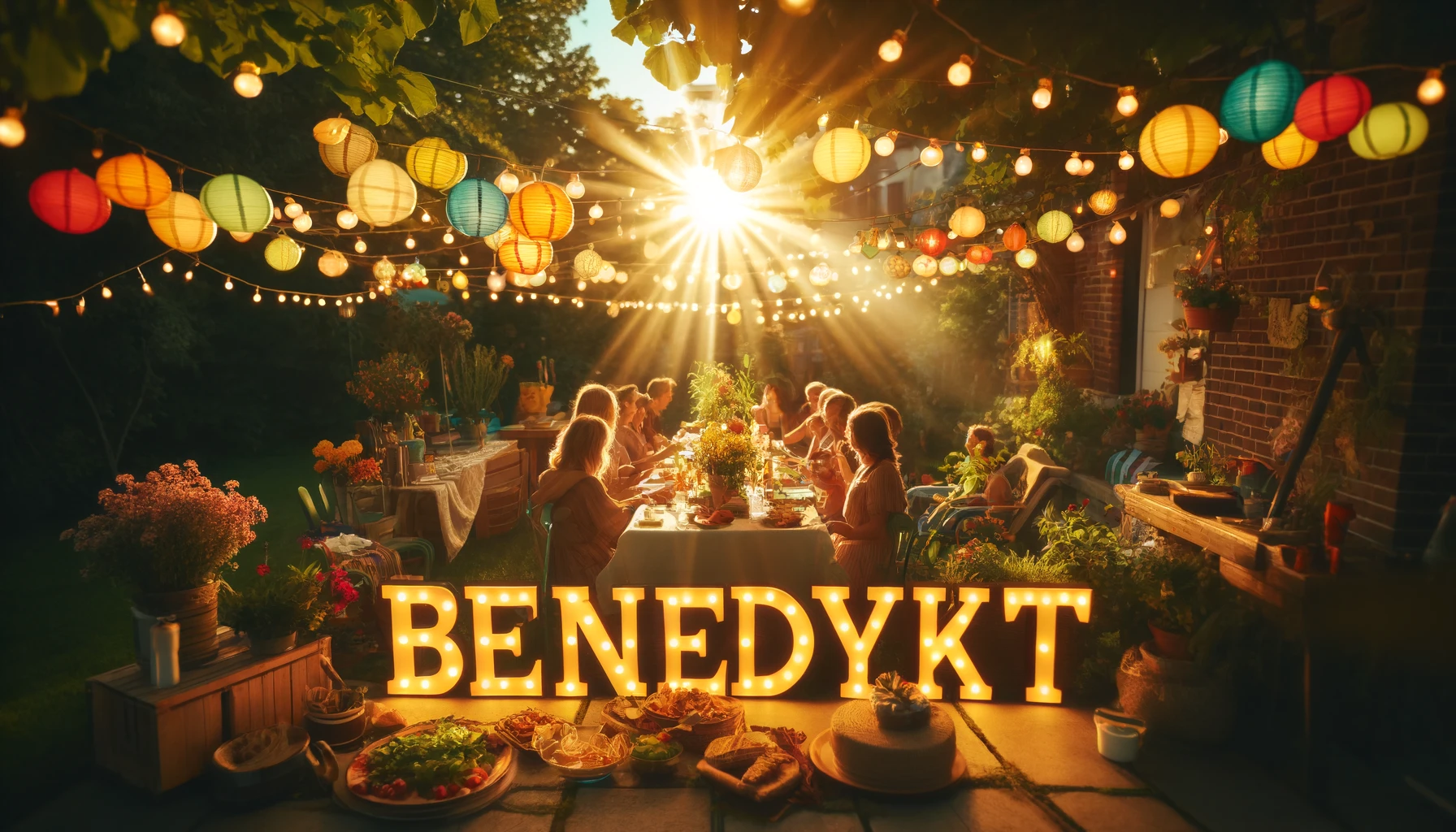 Celebration of name day and name - Benedykt