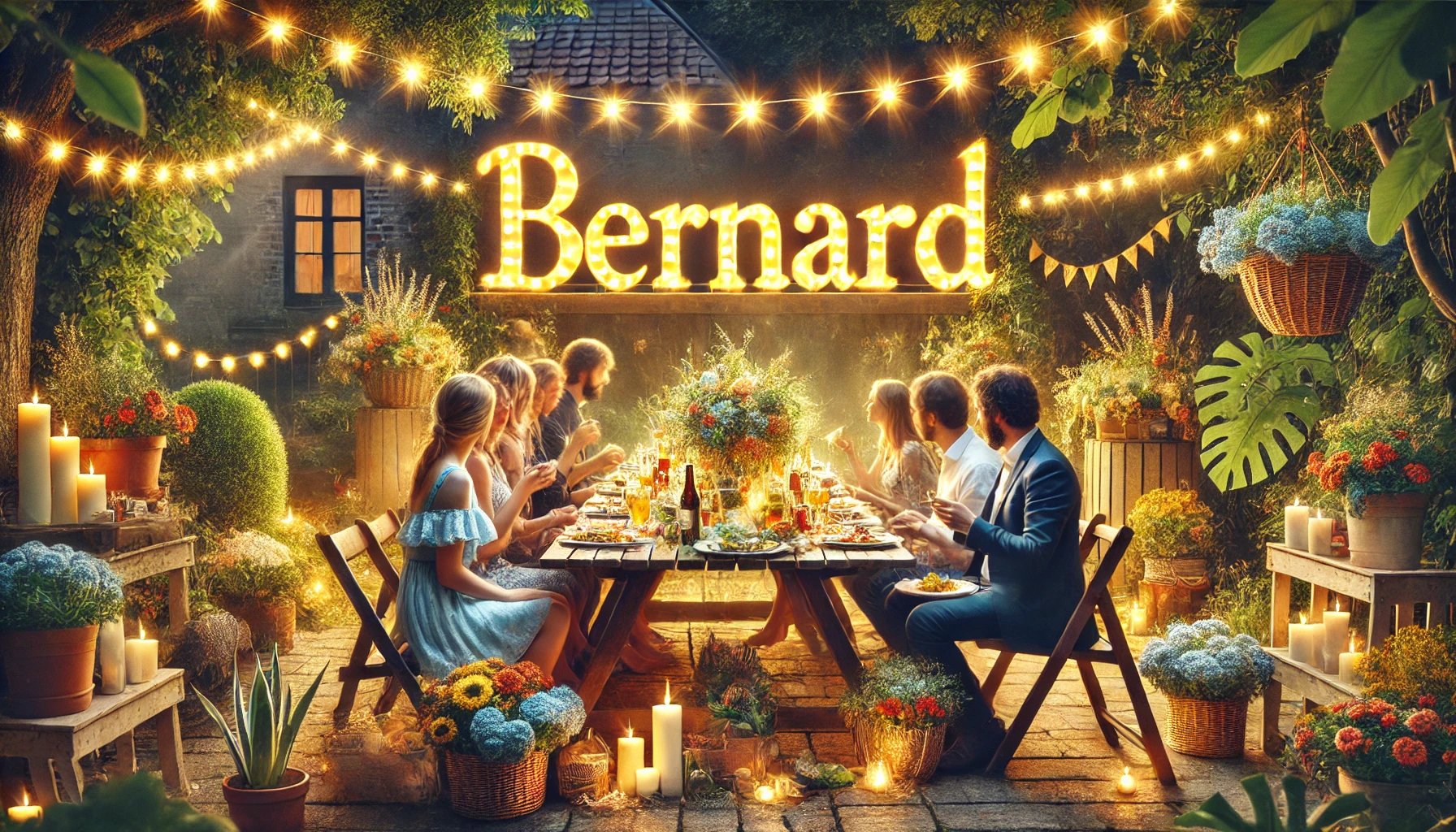 Celebration of name day and name - Bernard