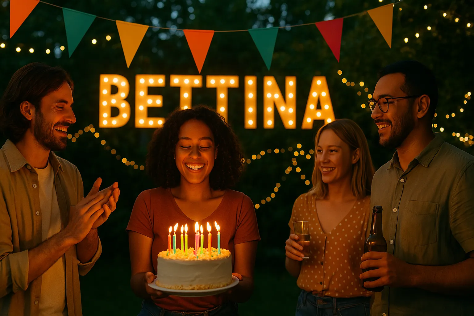 Feier des Namenstages und des Namens - Bettina