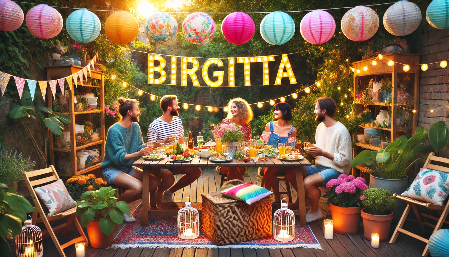 Celebration of name day and name - Birgitta