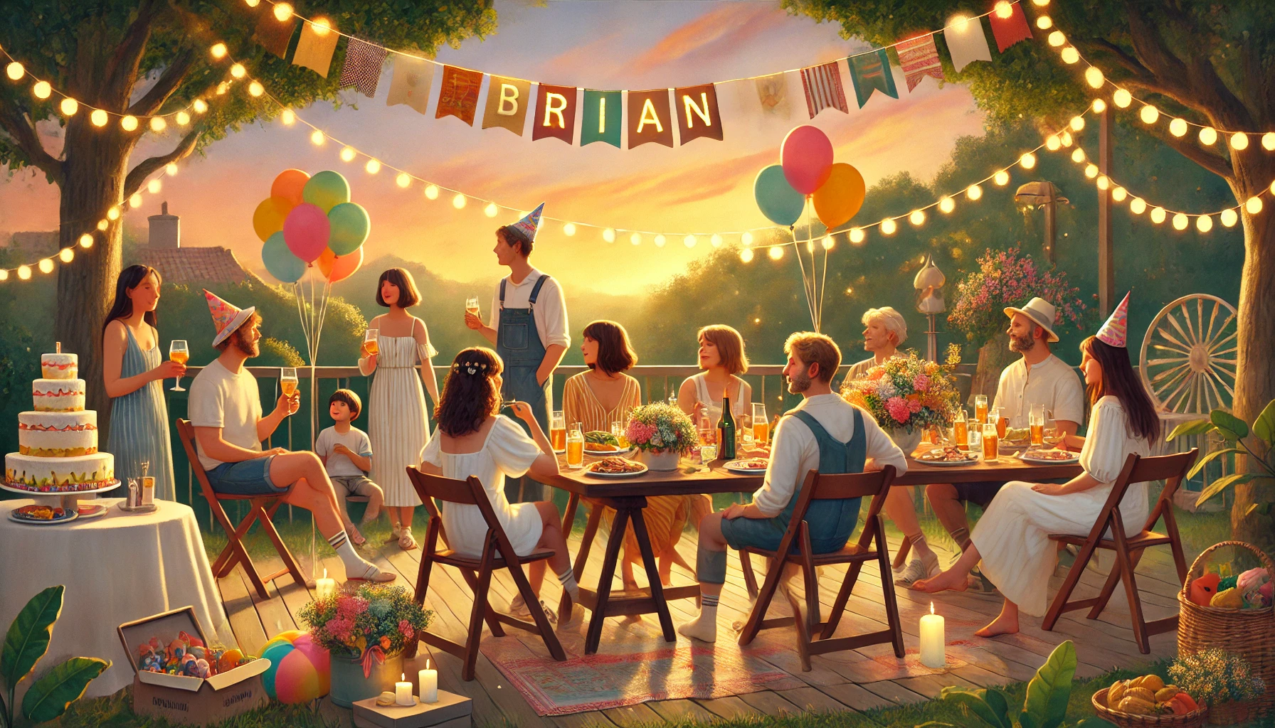Celebration of name day and name - Brian