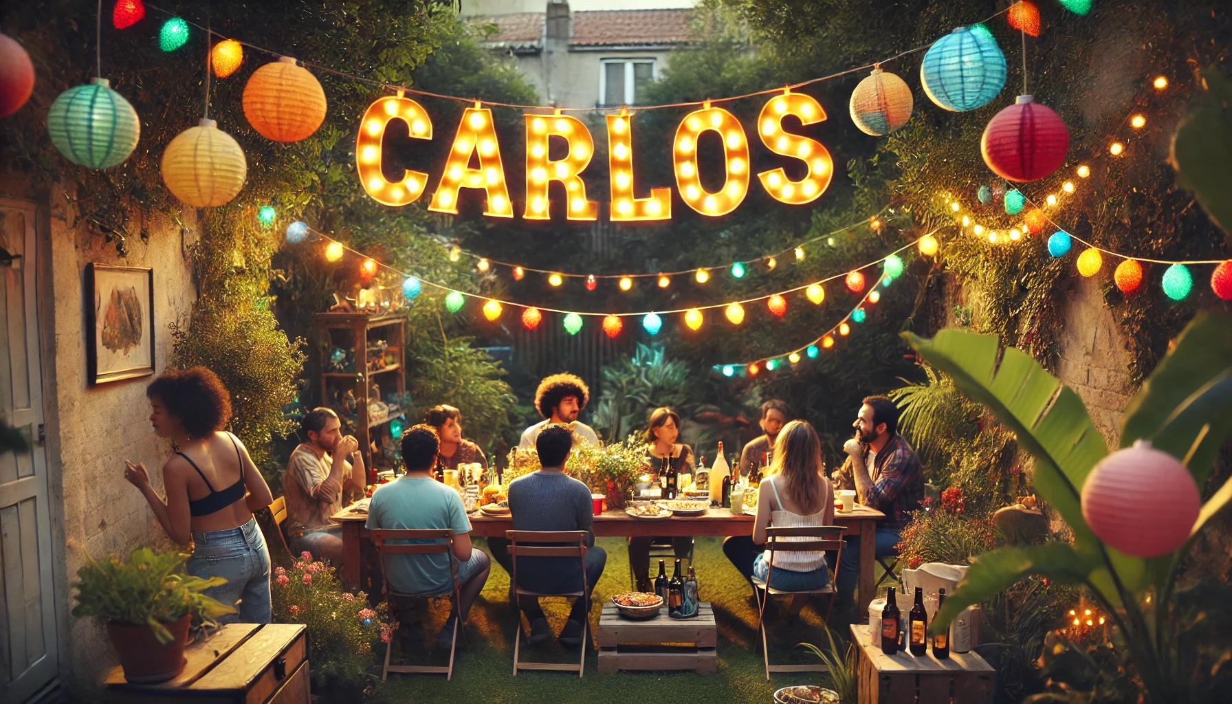 Celebration of name day and name - Carlos