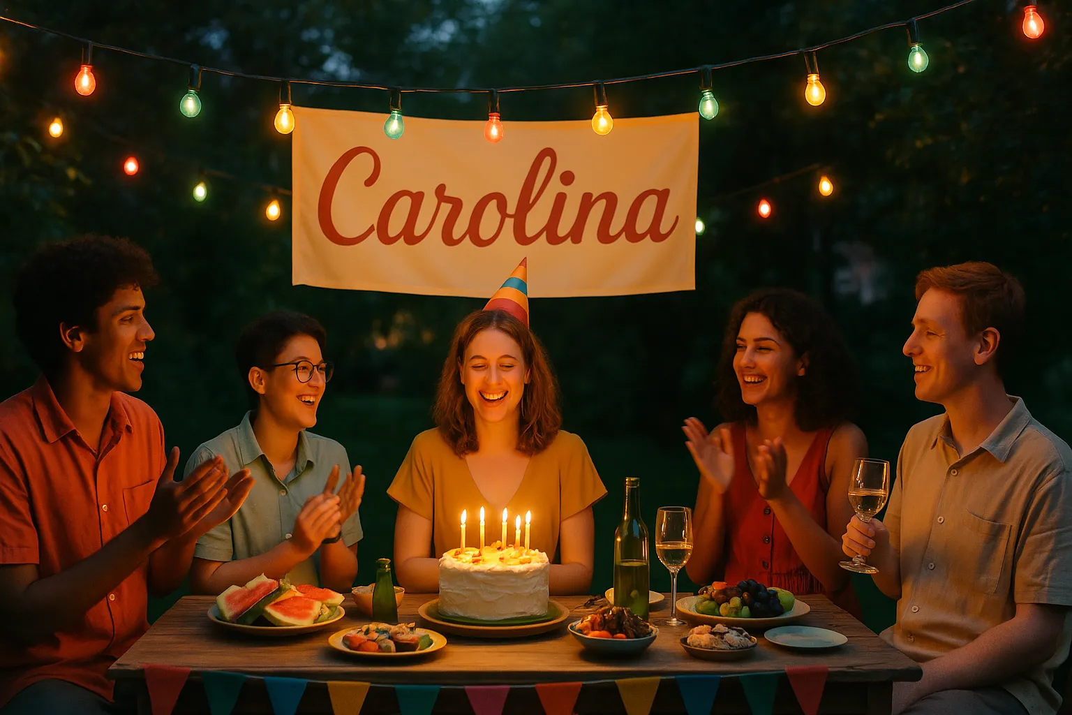 Celebration of name day and name - Carolina