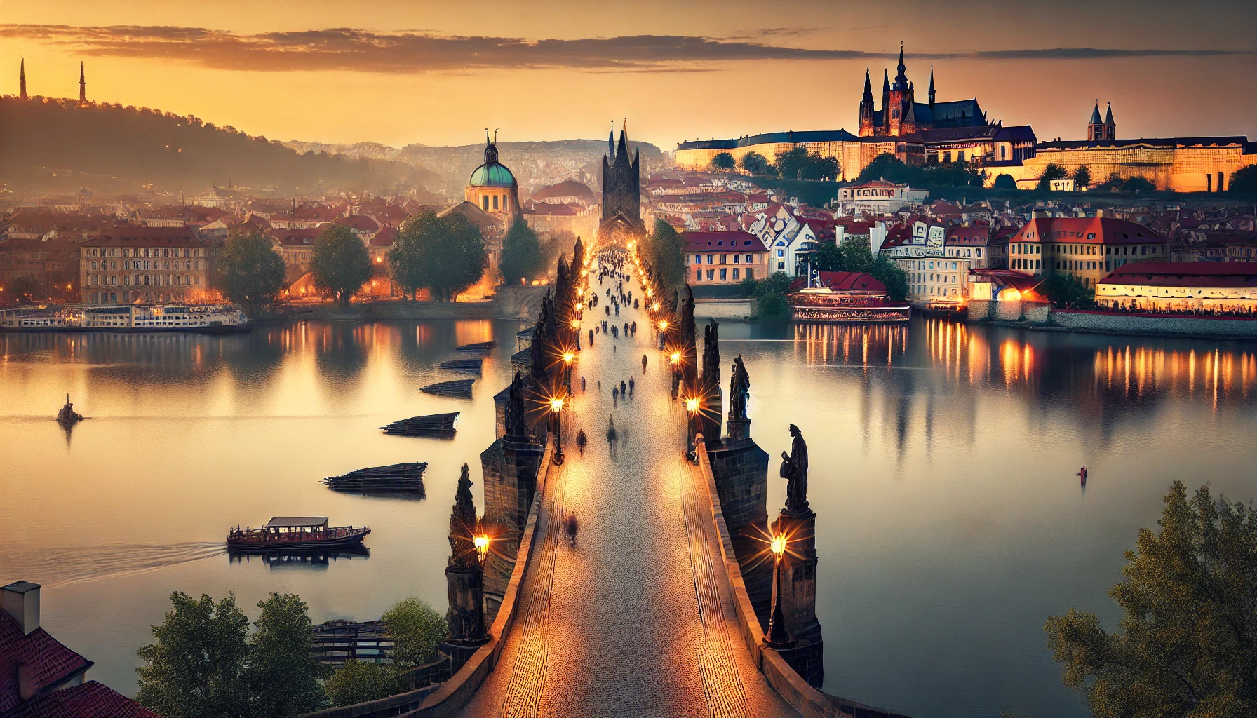 Charles Bridge - a historic landmark in Prague
