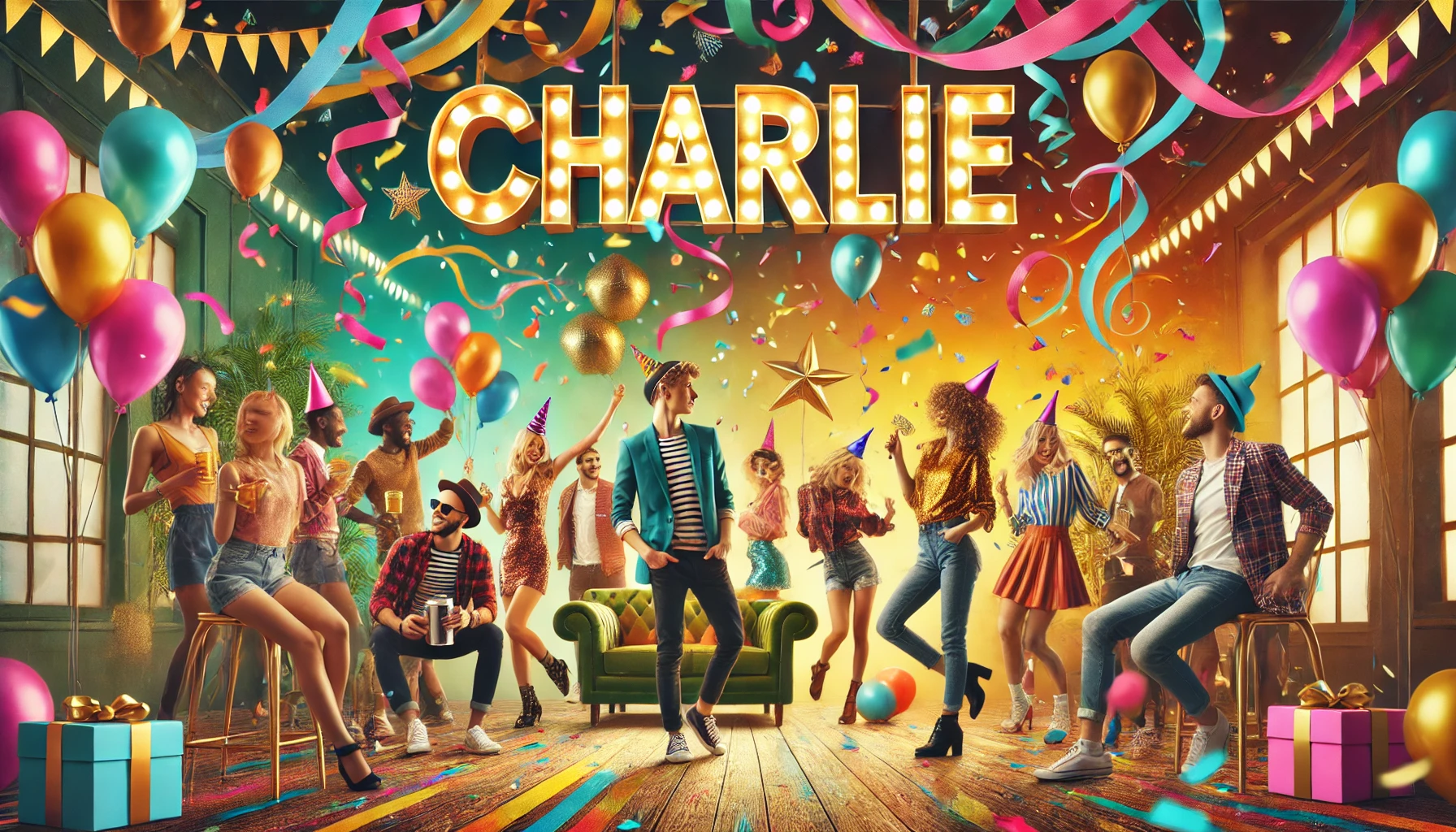 Celebration of name day and name - Charlie