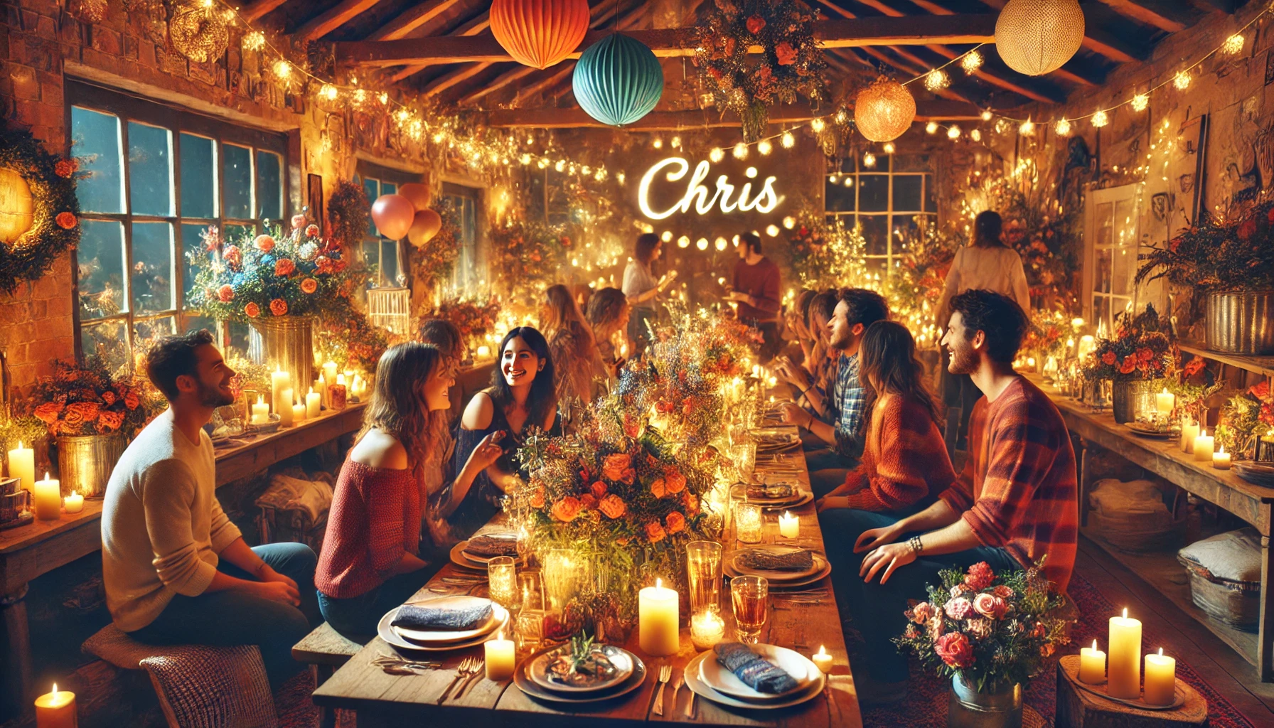 Celebration of name day and name - Chris
