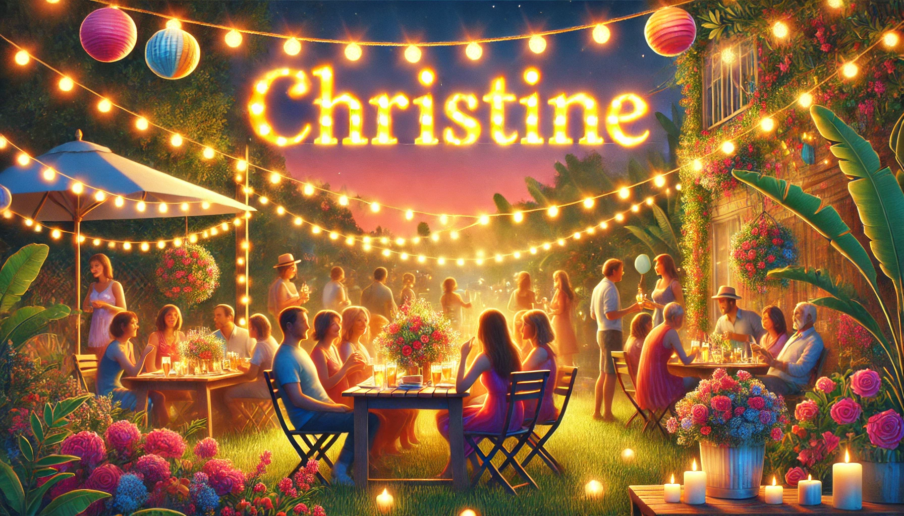 Fejring af navnedag og navn - Christine Fejring af navnedag og navn - Christine