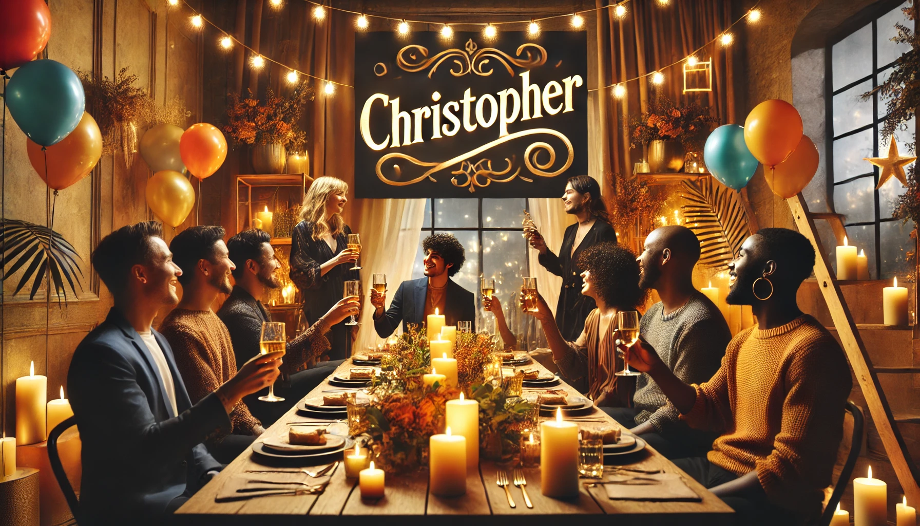 Celebration of name day and name - Christopher
