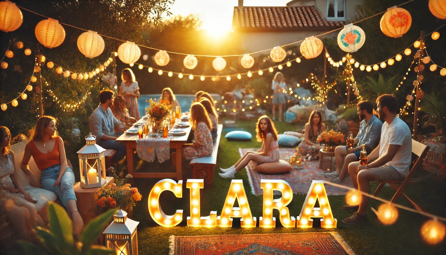 Celebration of name day and name - Clara