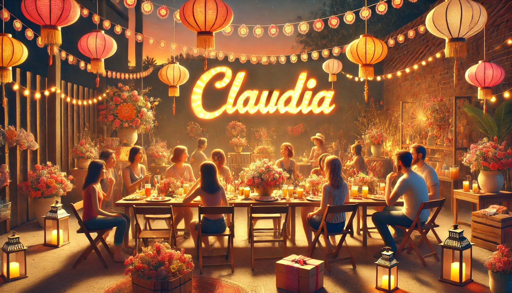 Oslava jmenin a jmenin - Claudia