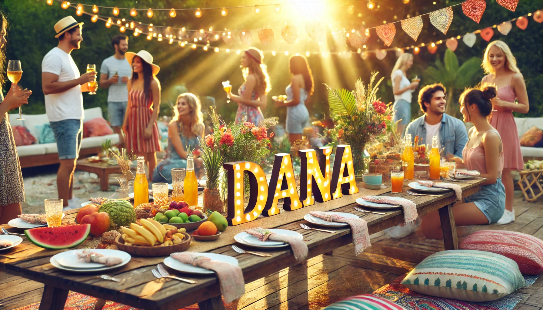 Celebration of name day and name - Dana