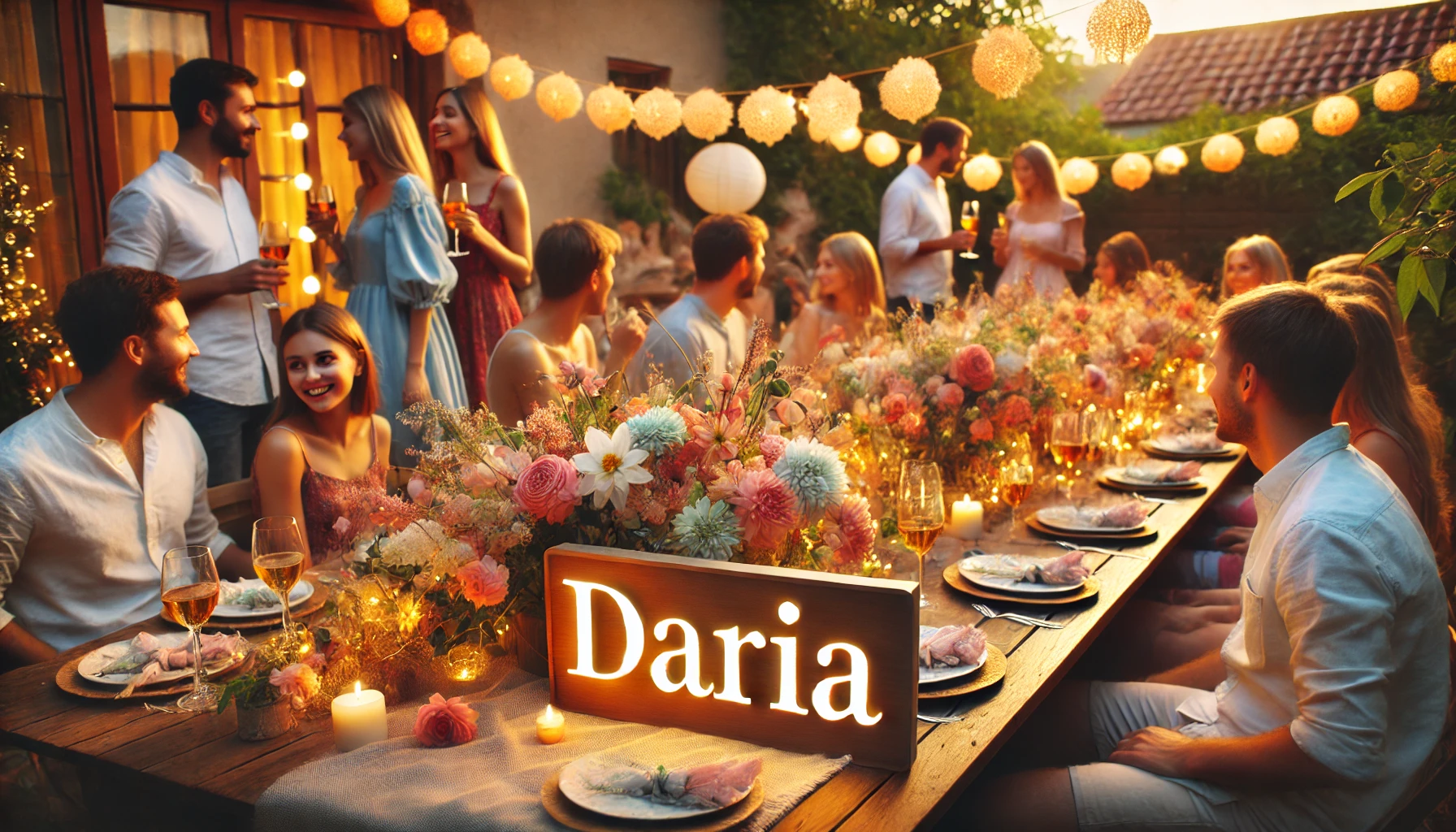 Celebration of name day and name - Daria