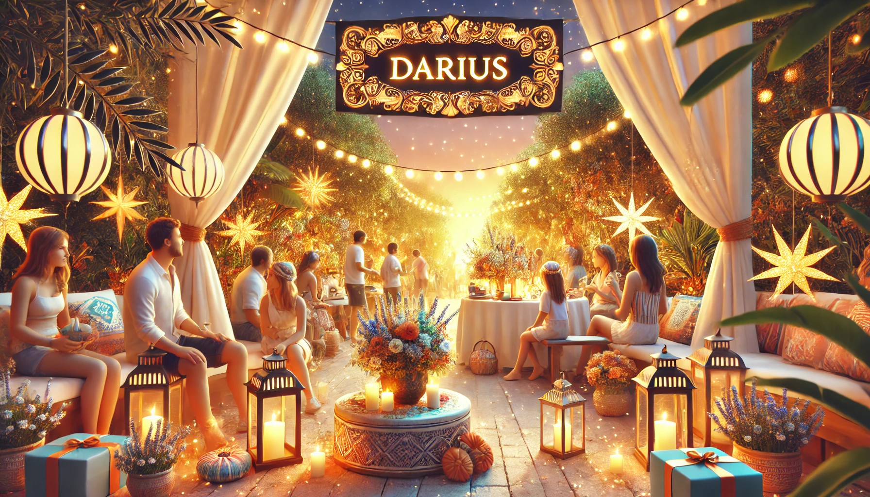 Celebration of name day and name - Darius