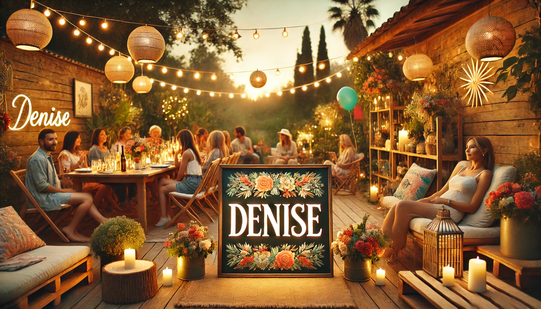Feier des Namenstages und des Namens - Denise