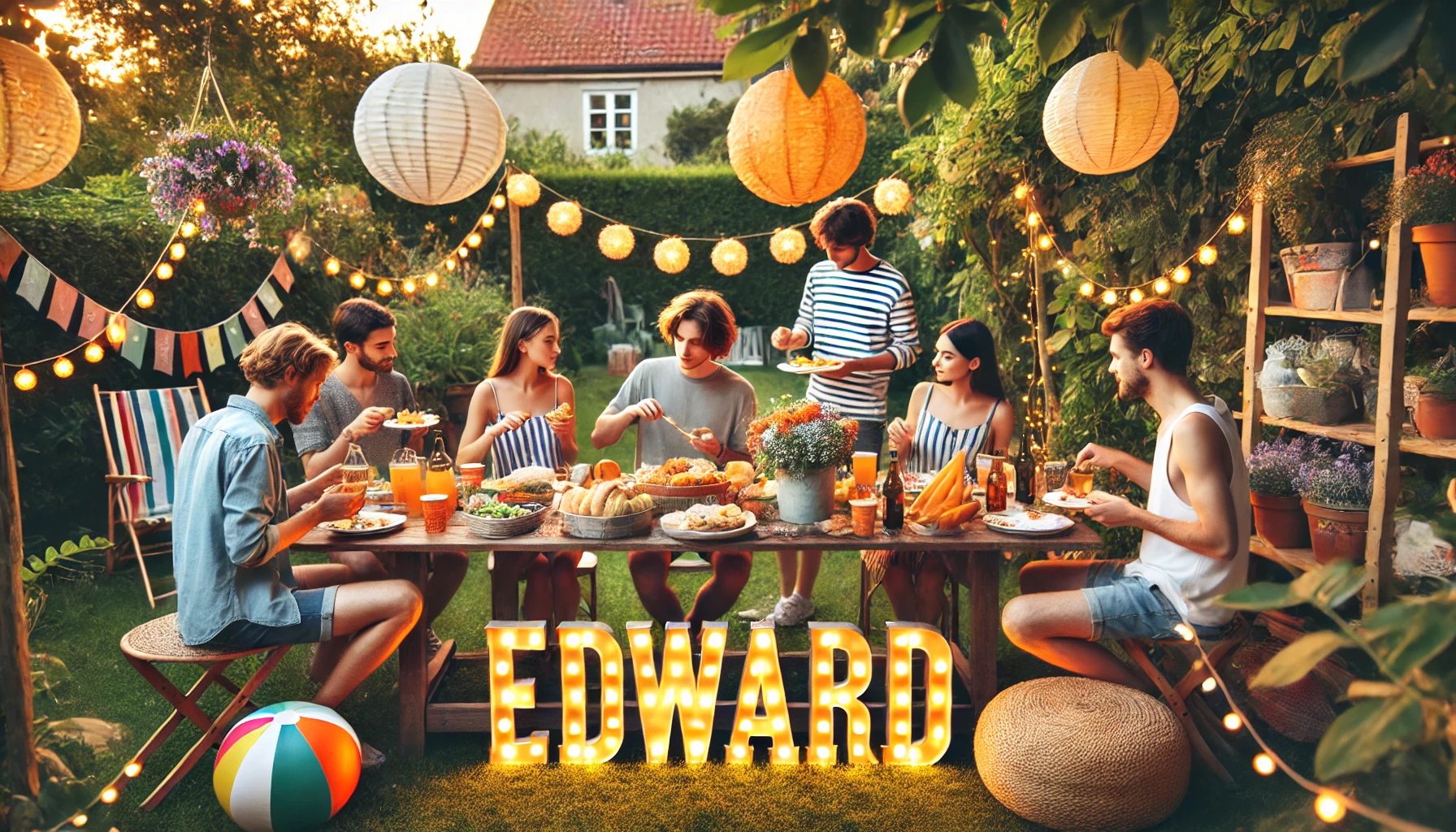 Celebration of name day and name - Edward