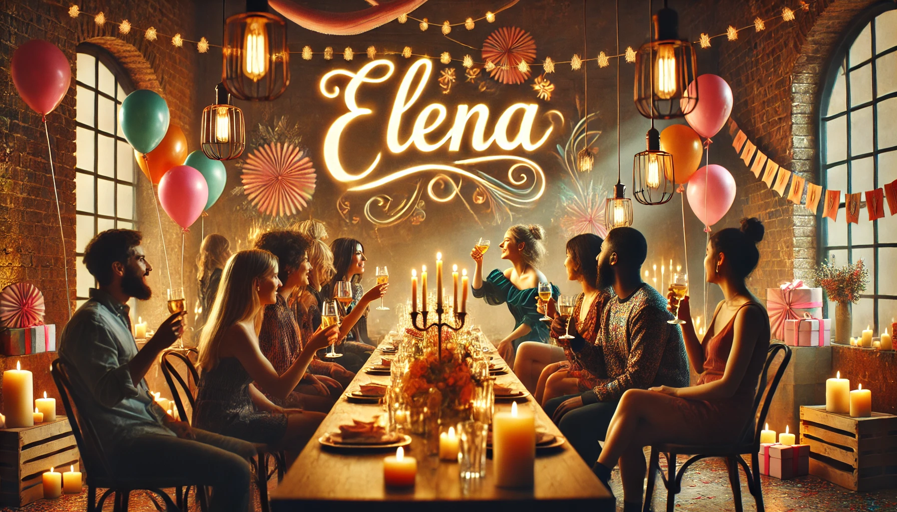Celebration of name day and name - Elena