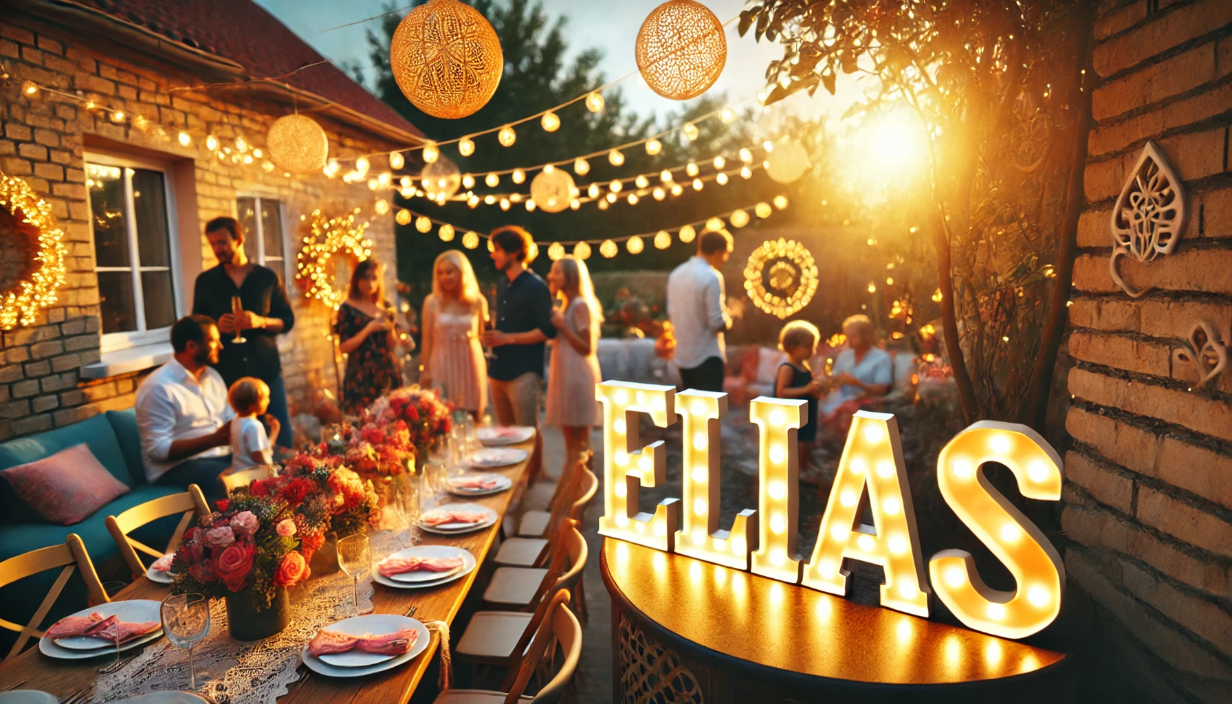 Celebration of name day and name - Elias