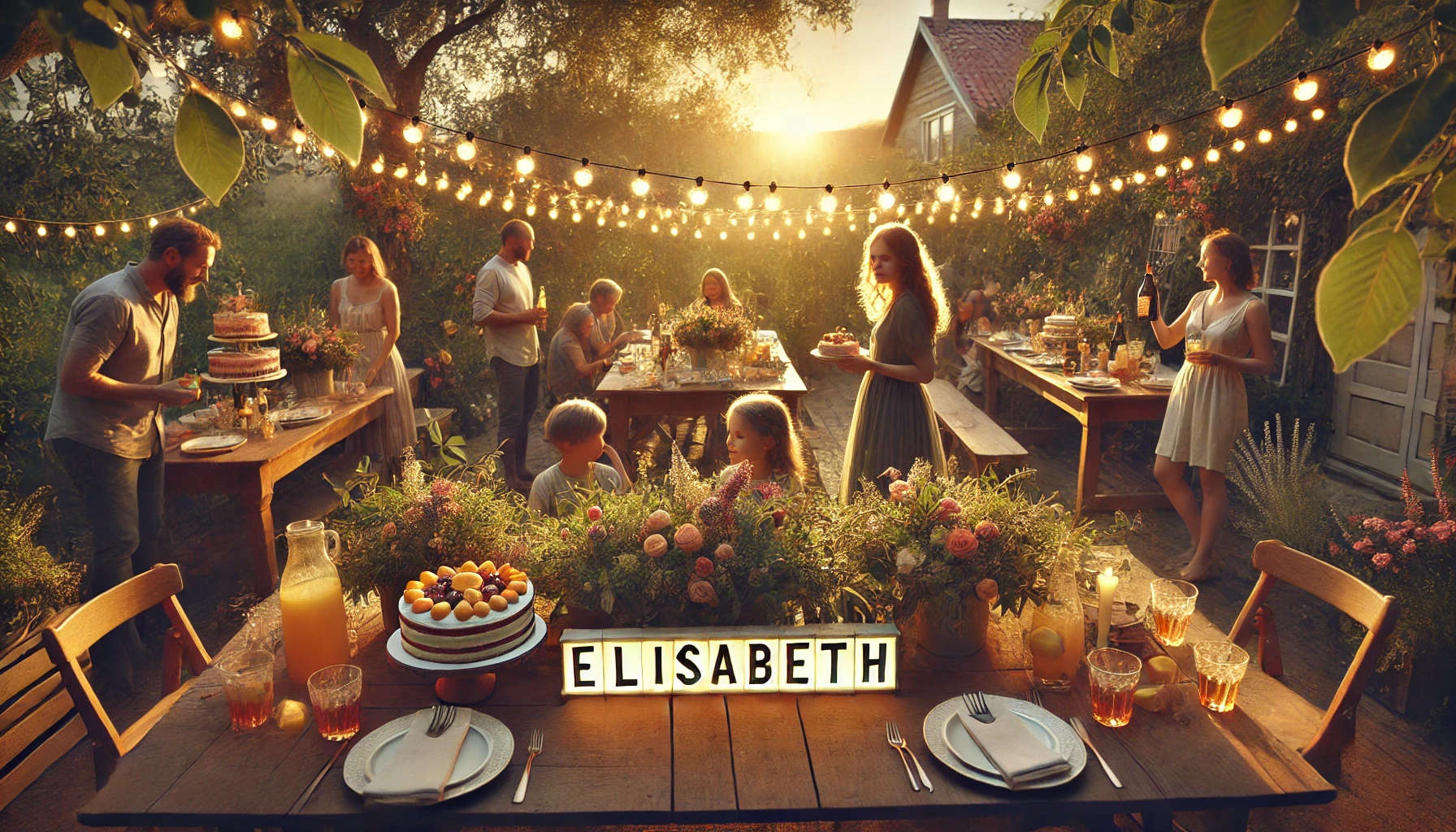 Celebration of name day and name - Elisabeth