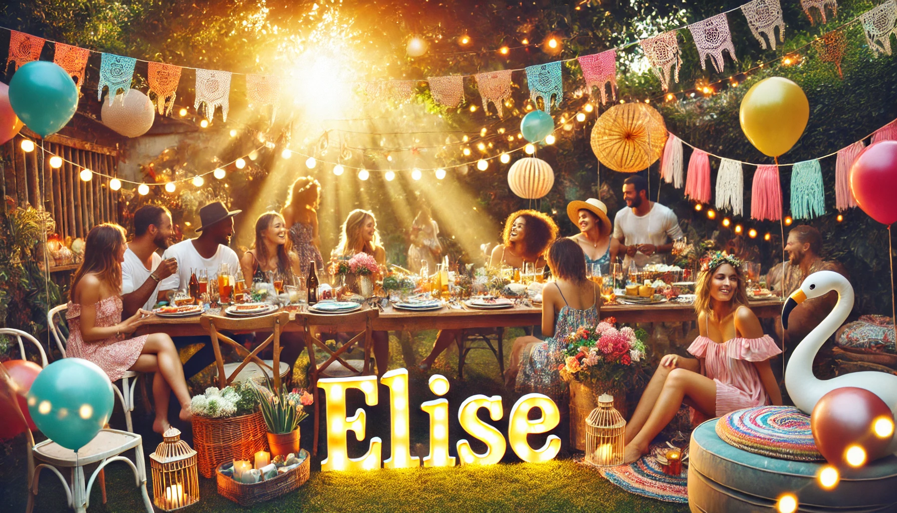 Celebration of name day and name - Elise