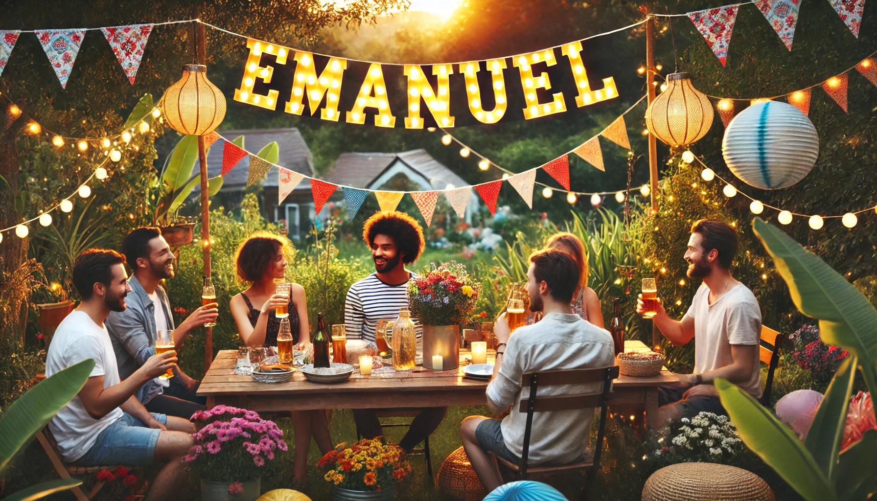 Celebration of name day and name - Emánuel