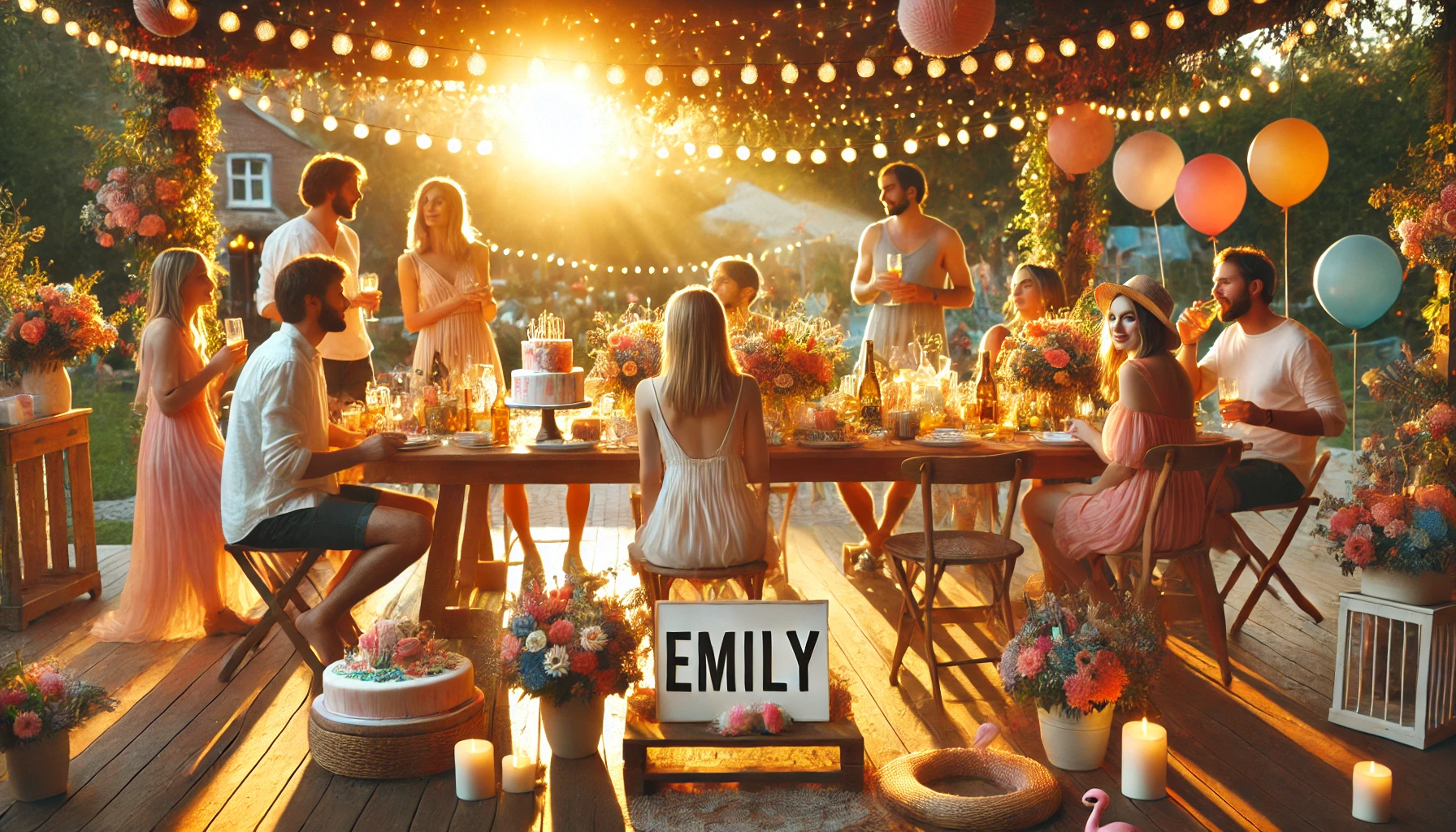 Celebration of name day and name - Emily
