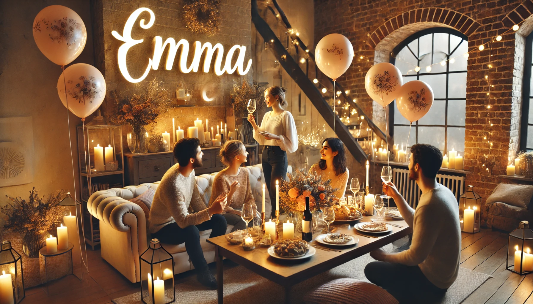 Celebration of name day and name - Emma