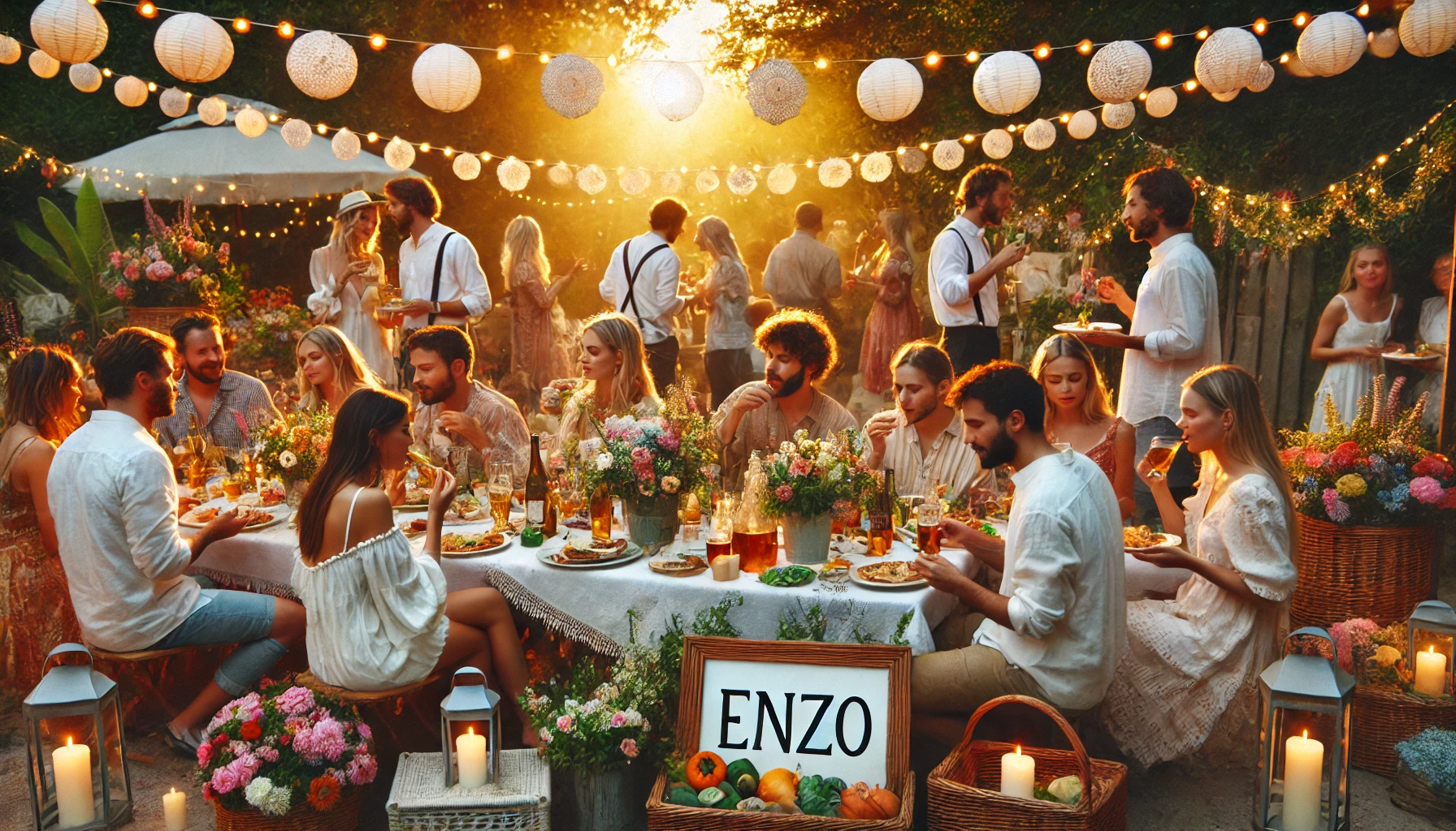 Celebration of name day and name - Enzo