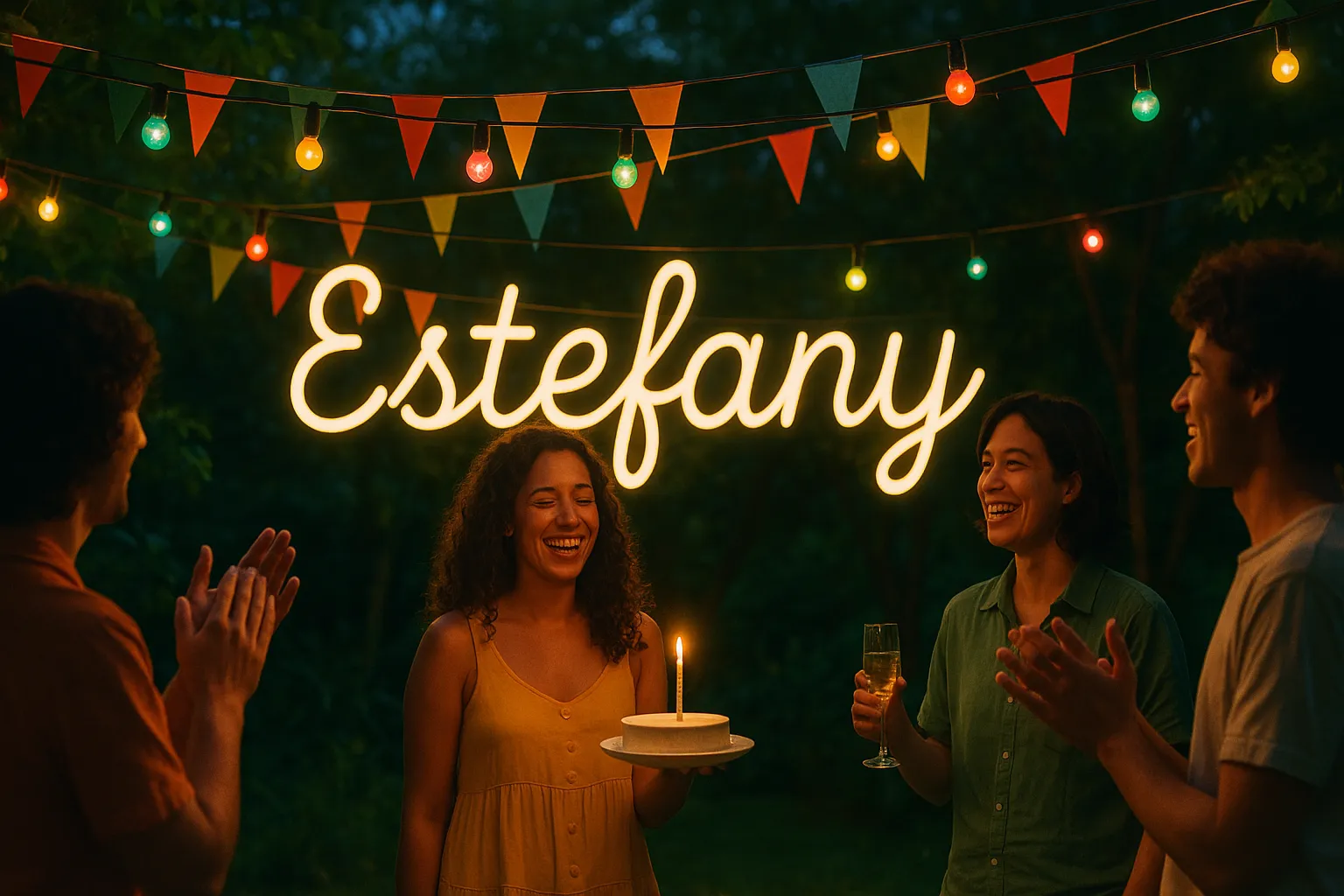Feier des Namenstages und des Namens - Estefany