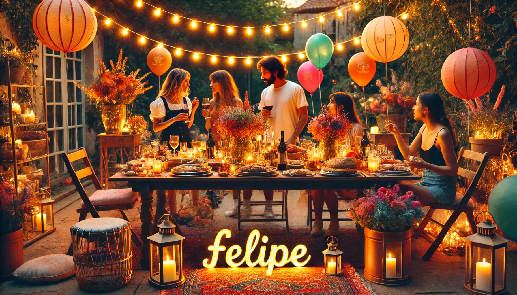 Celebration of name day and name - Felipe
