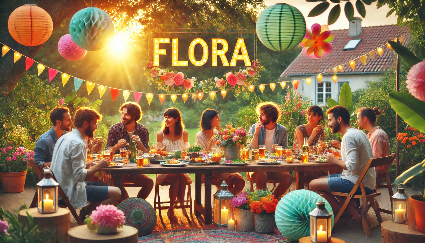 Celebration of name day and name - Flora