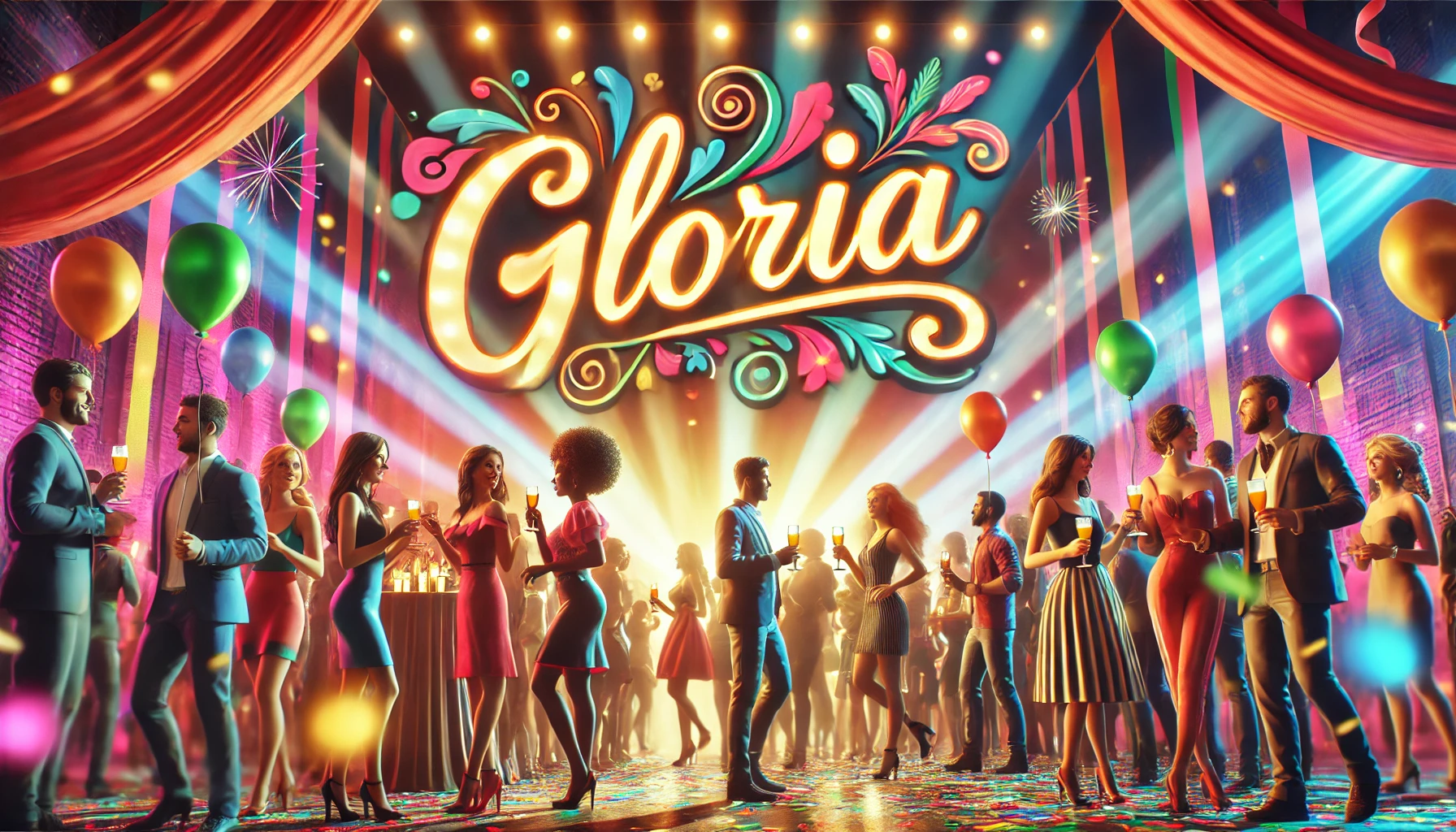 Celebration of name day and name - Gloria