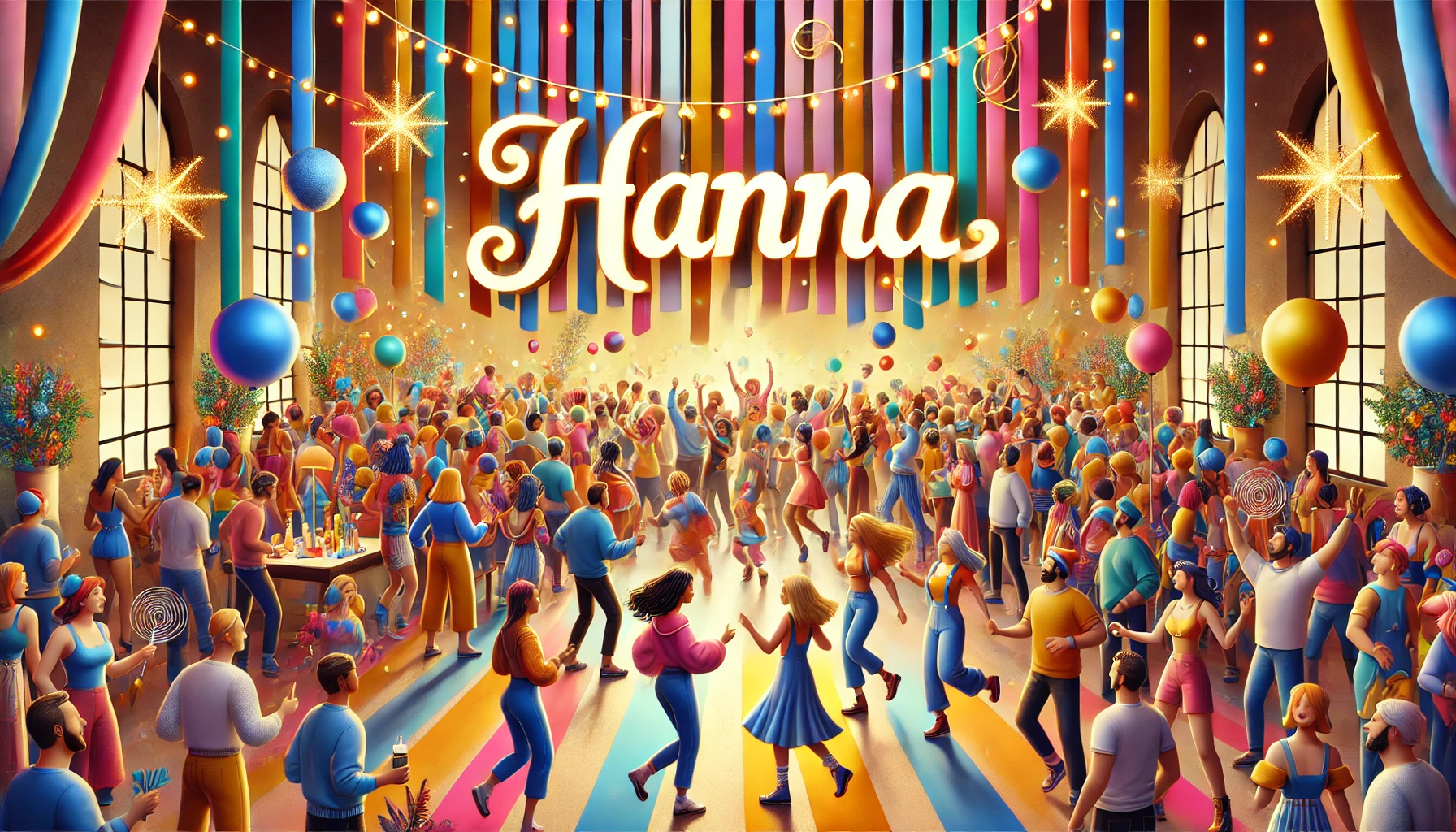 Celebration of name day and name - Hanna