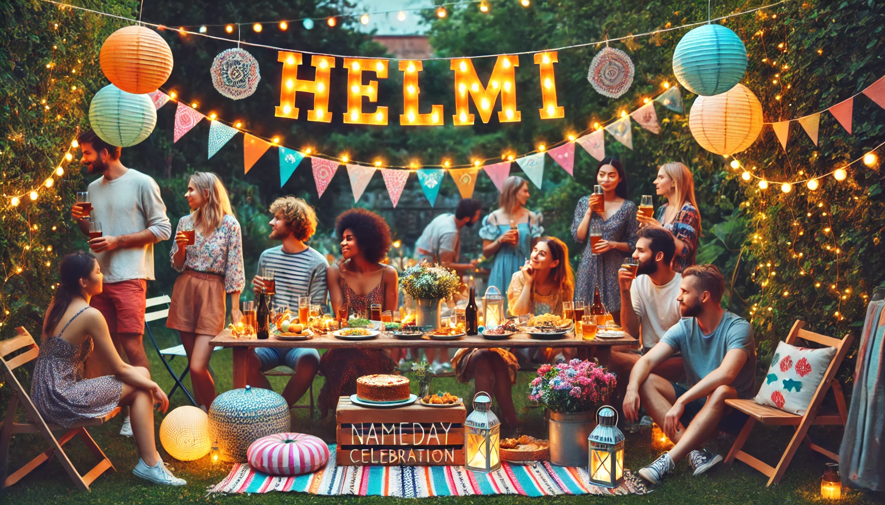 Celebration of name day and name - Helmi