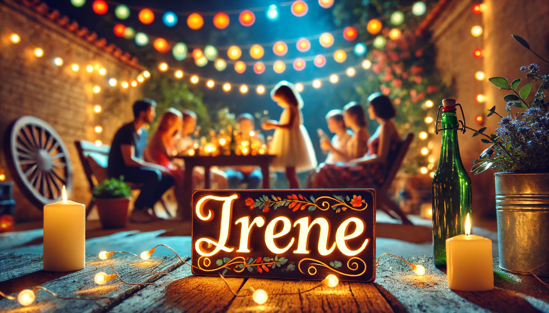 Celebration of name day and name - Irene