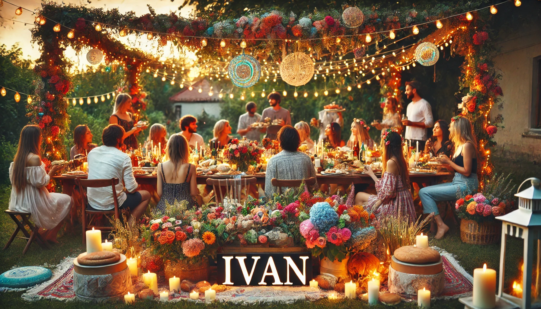 Celebration of name day and name - Iván