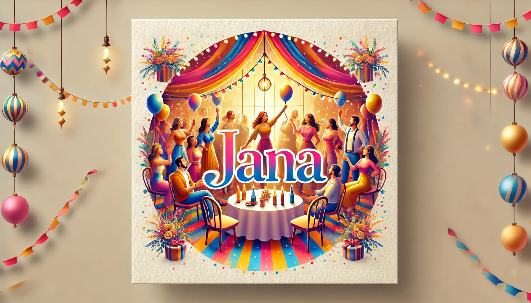 Oslava menín a mien - Jana