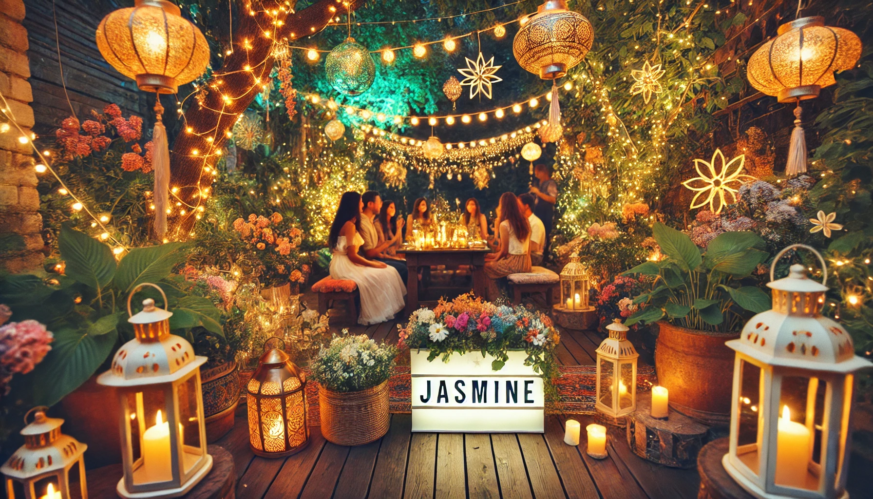 Celebration of name day and name - Jasmine