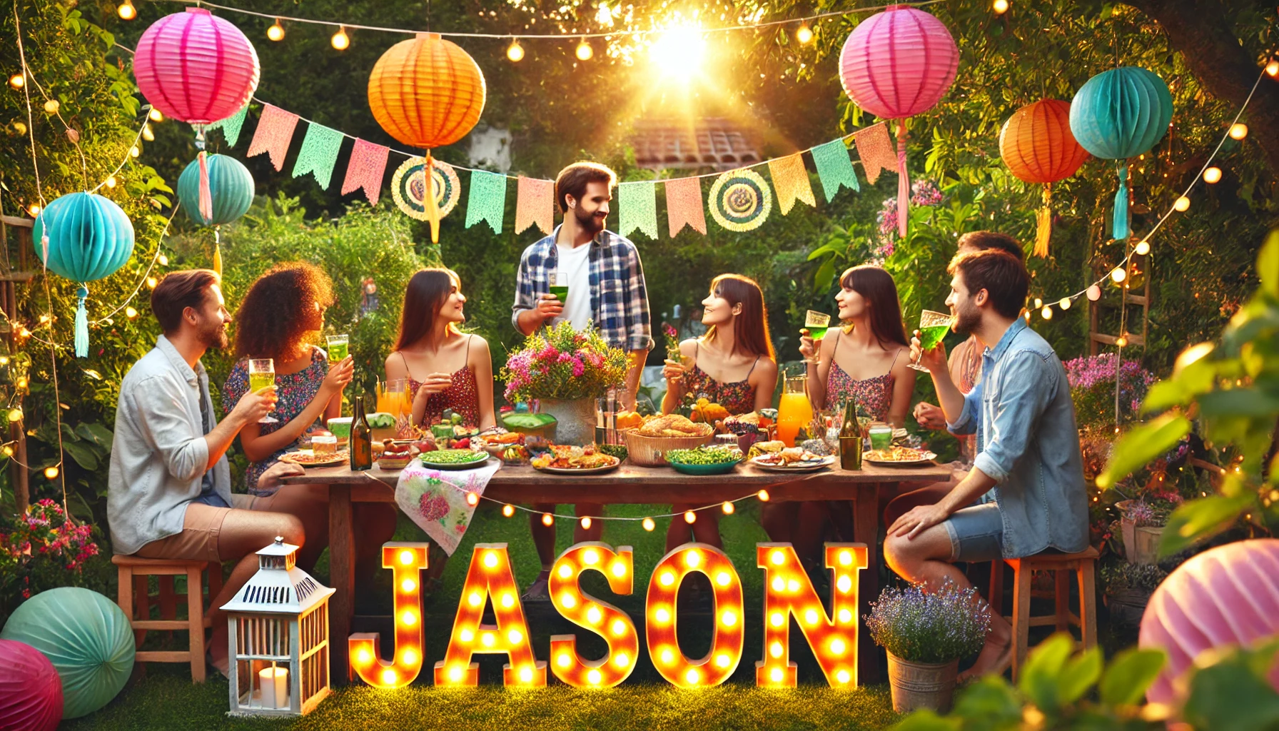 Celebration of name day and name - Jason