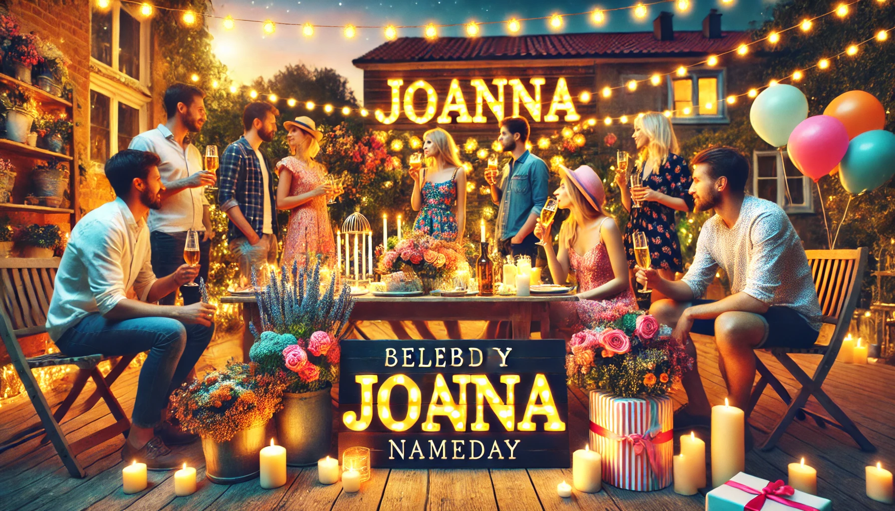 Celebration of name day and name - Joanna