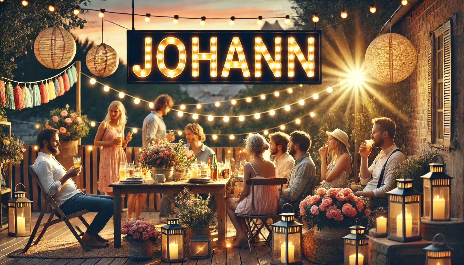 Celebration of name day and name - Johann