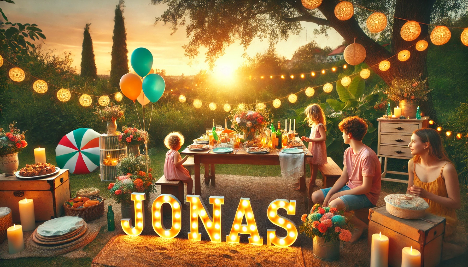 Feier des Namenstages und des Namens - Jonas