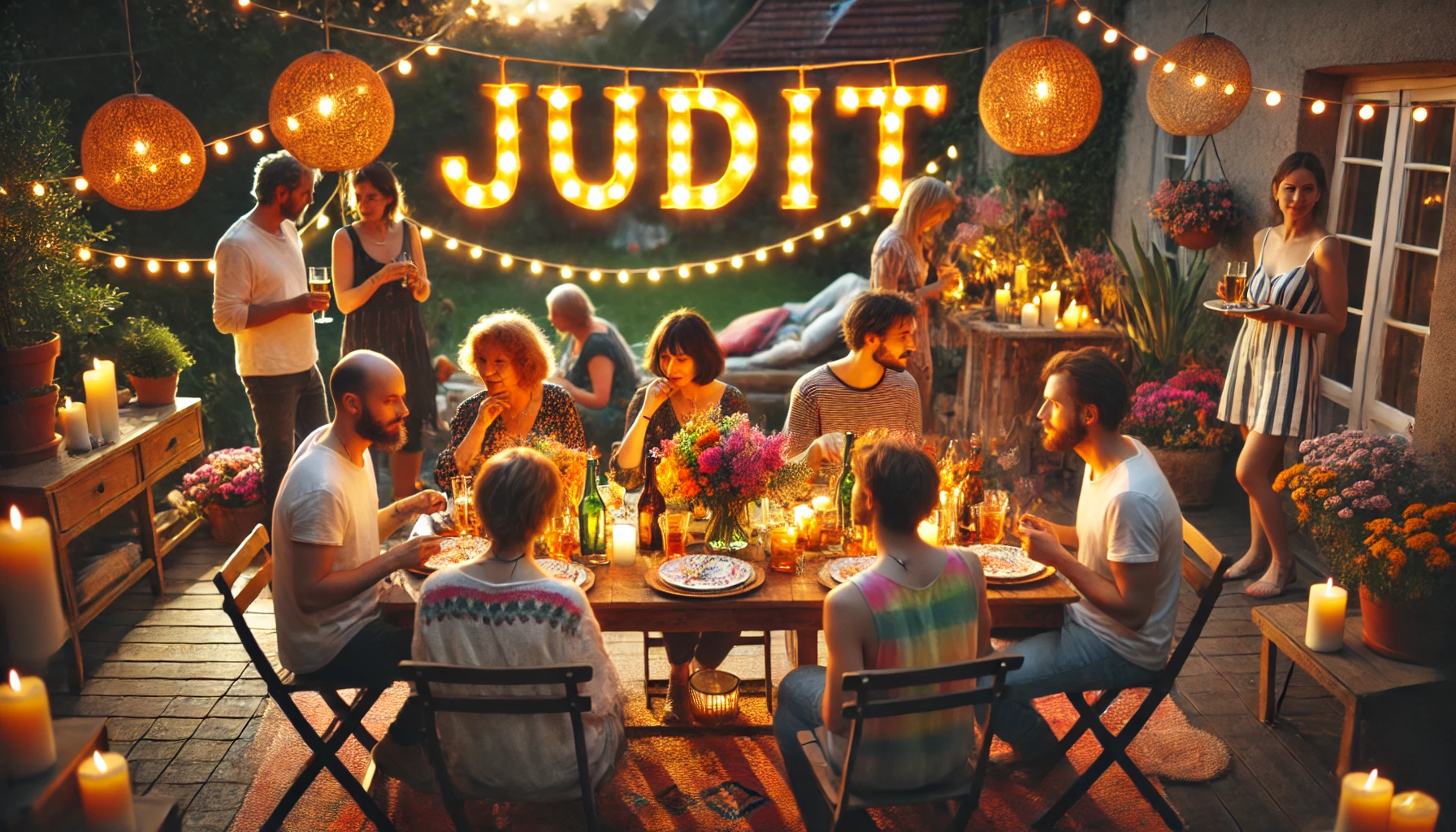 Celebration of name day and name - Judit