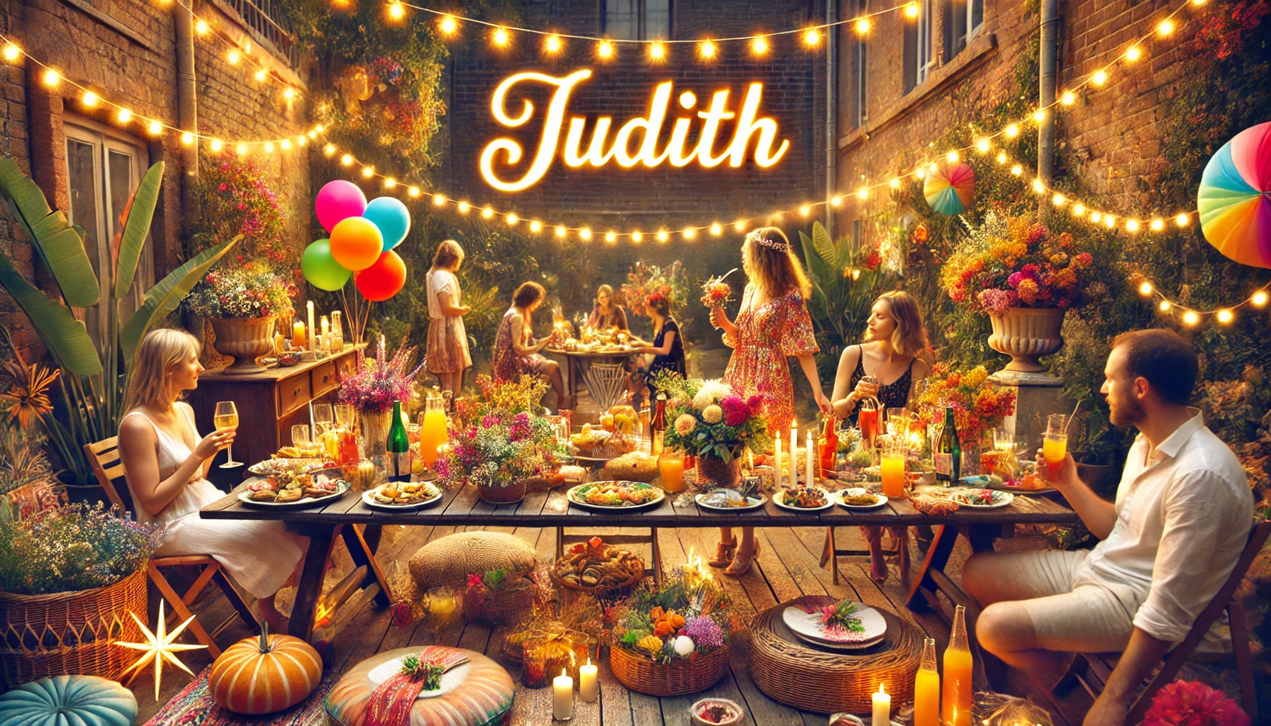 Celebration of name day and name - Judith
