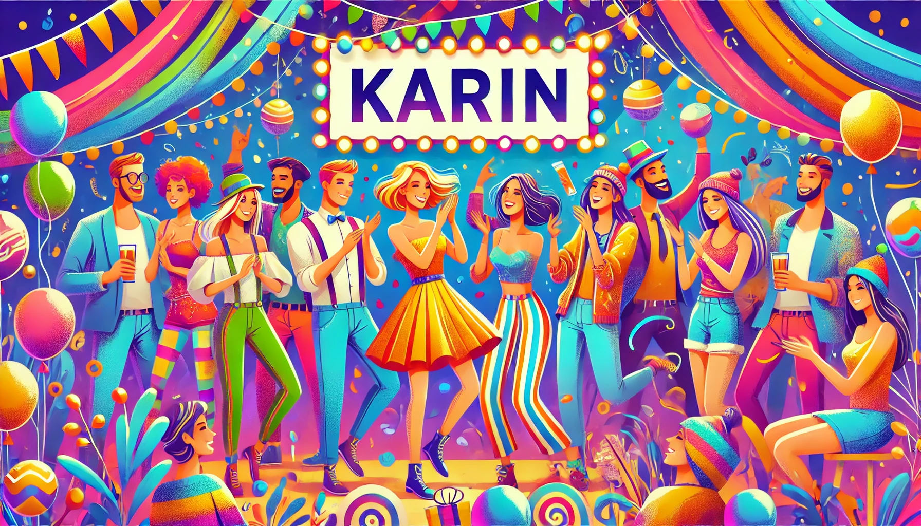 Oslava menín a mien - Karin