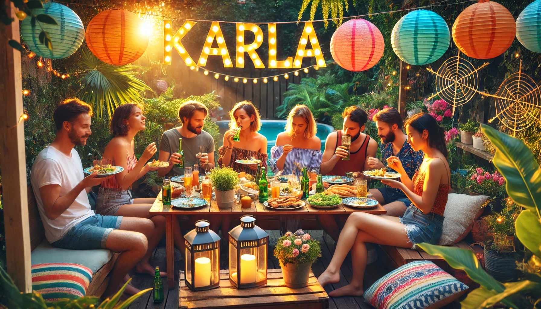 Celebration of name day and name - Karla