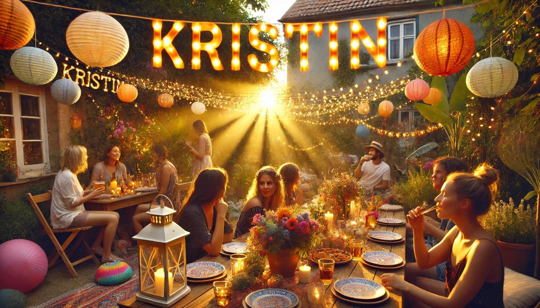 Celebration of name day and name - Kristin