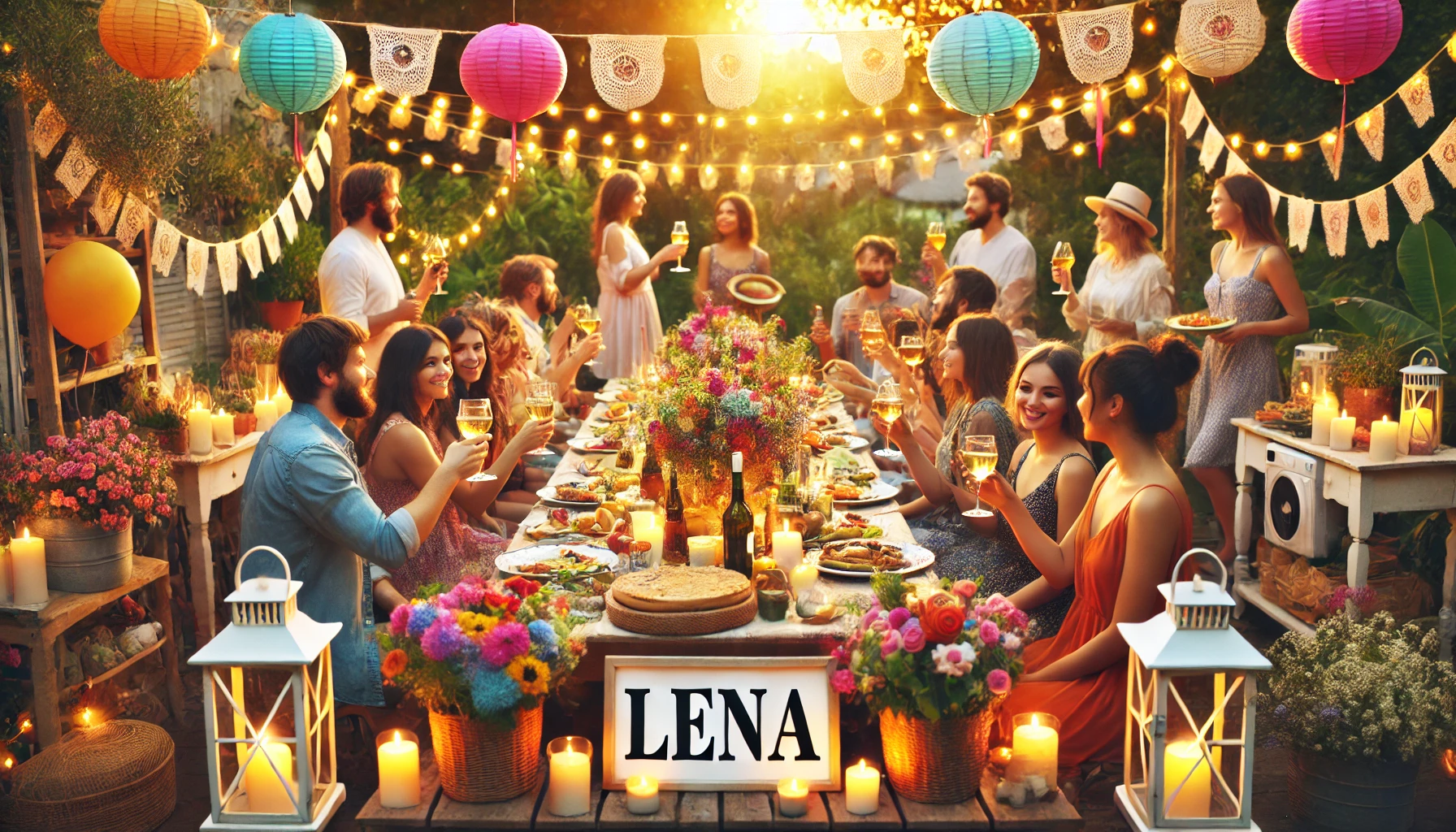Oslava jmenin a jmenin - Lena
