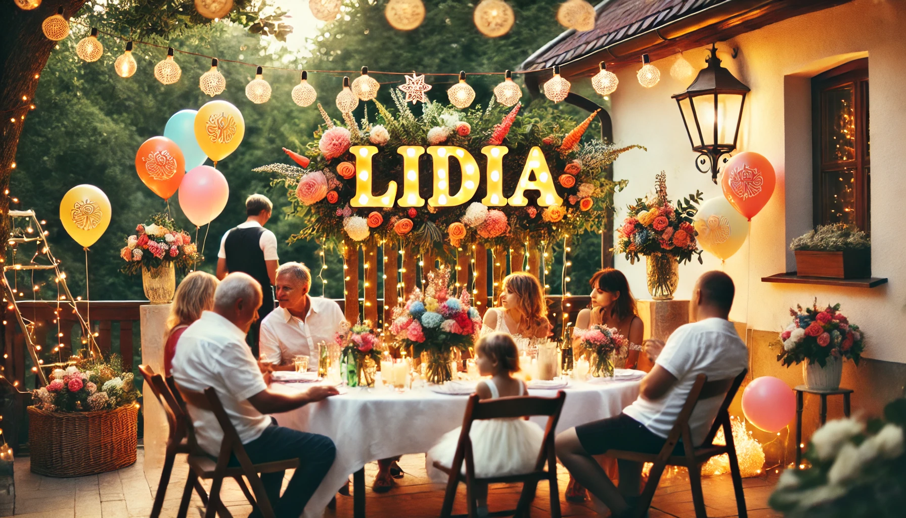 Feier des Namenstages und des Namens - Lidia