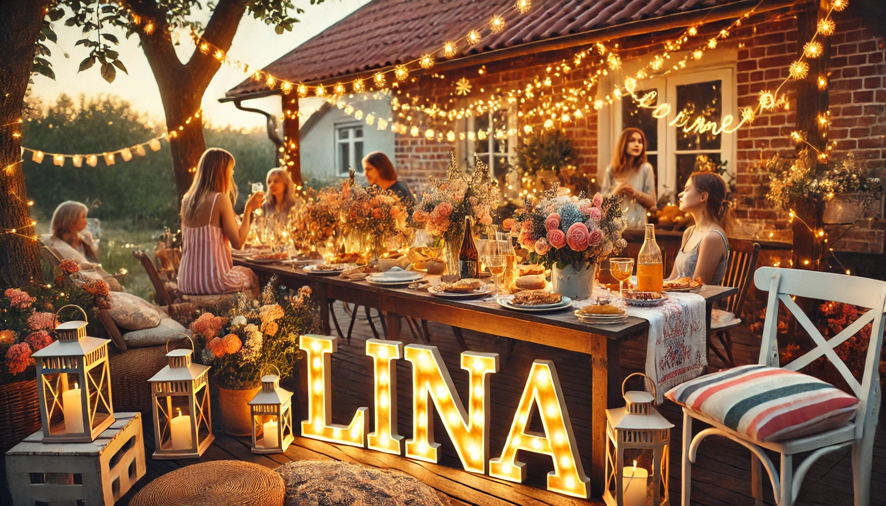 Feier des Namenstages und des Namens - Lina